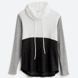 Poplar Cowl Neck Waffle Knit Top | NWT